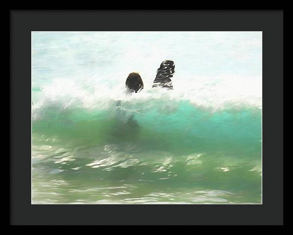 Still Taller Than The Waves - Framed Print