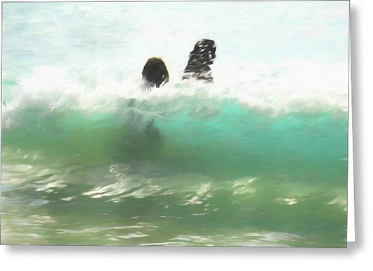Still Taller Than The Waves - Greeting Card