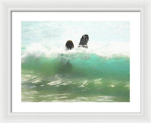 Still Taller Than The Waves - Framed Print