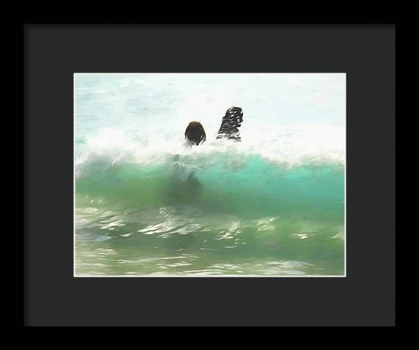 Still Taller Than The Waves - Framed Print