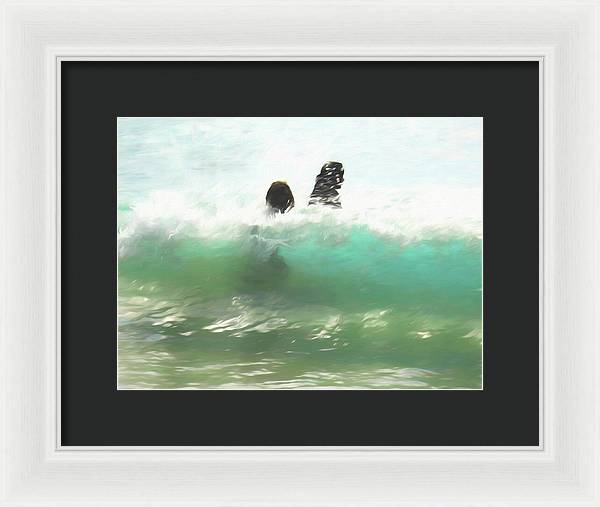 Still Taller Than The Waves - Framed Print