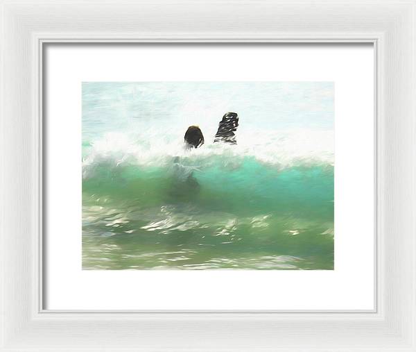 Still Taller Than The Waves - Framed Print