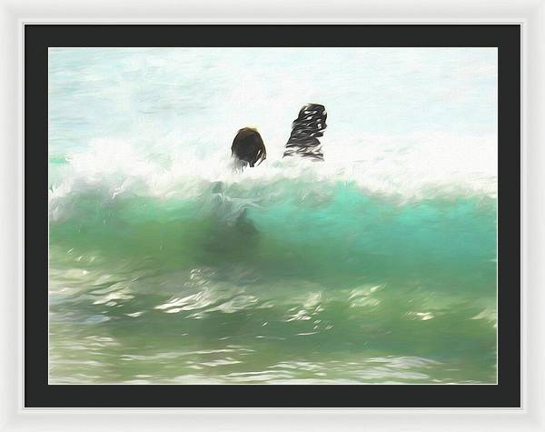 Still Taller Than The Waves - Framed Print
