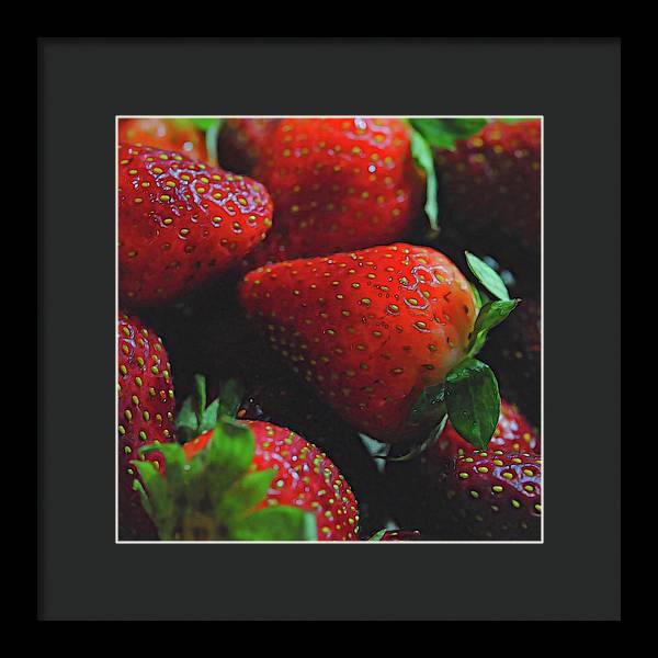 Strawberries - Framed Print