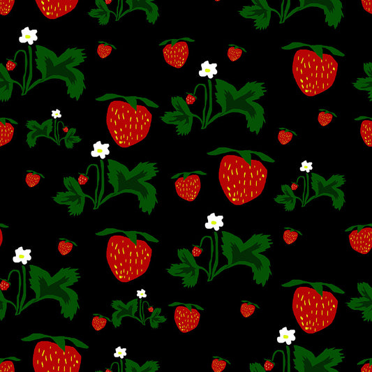 Wild Strawberries Pattern Digital Image Download