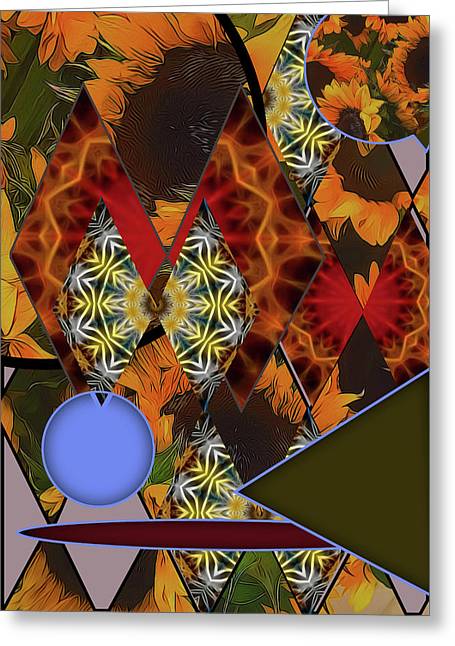 Sunflower Collage - Greeting Card