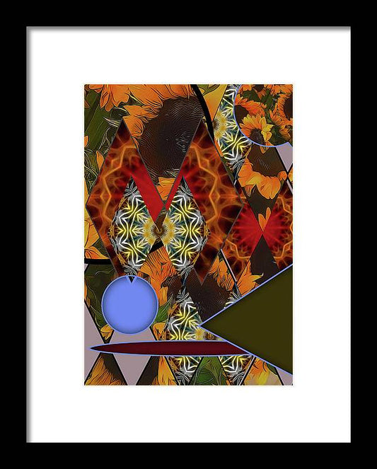 Sunflower Collage - Framed Print