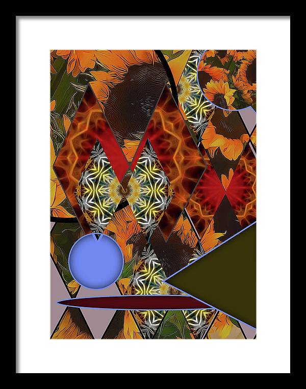 Sunflower Collage - Framed Print