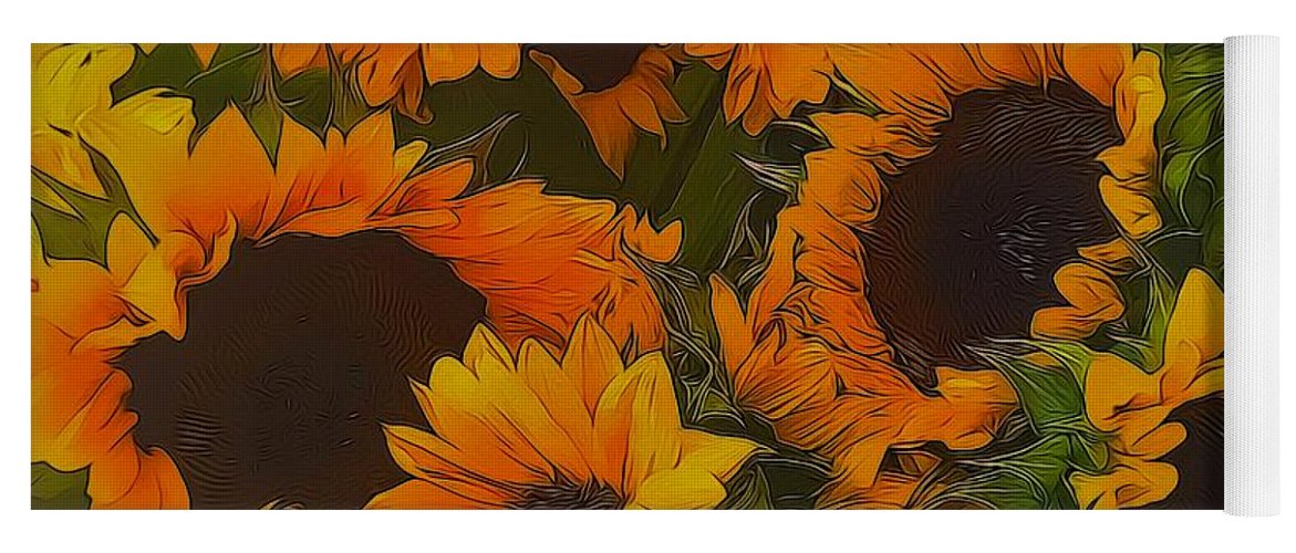 Sunflowers - Yoga Mat