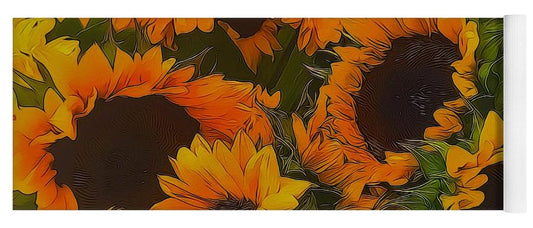 Sunflowers - Yoga Mat