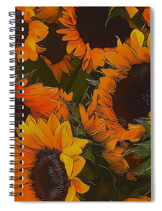 Sunflowers - Spiral Notebook