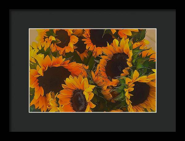 Sunflowers - Framed Print