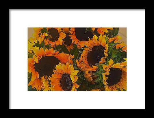 Sunflowers - Framed Print