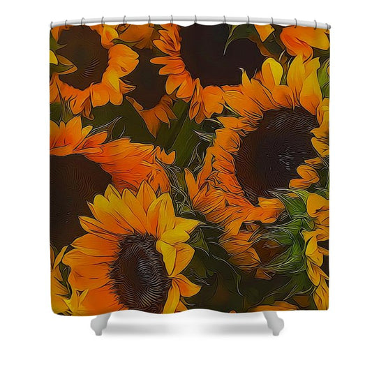 Sunflowers - Shower Curtain