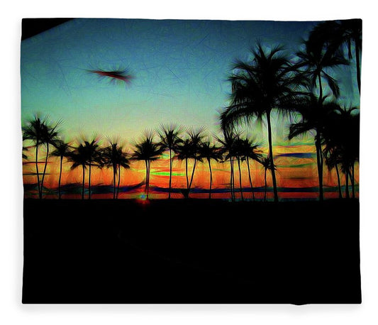 Sunset From The Car - Blanket
