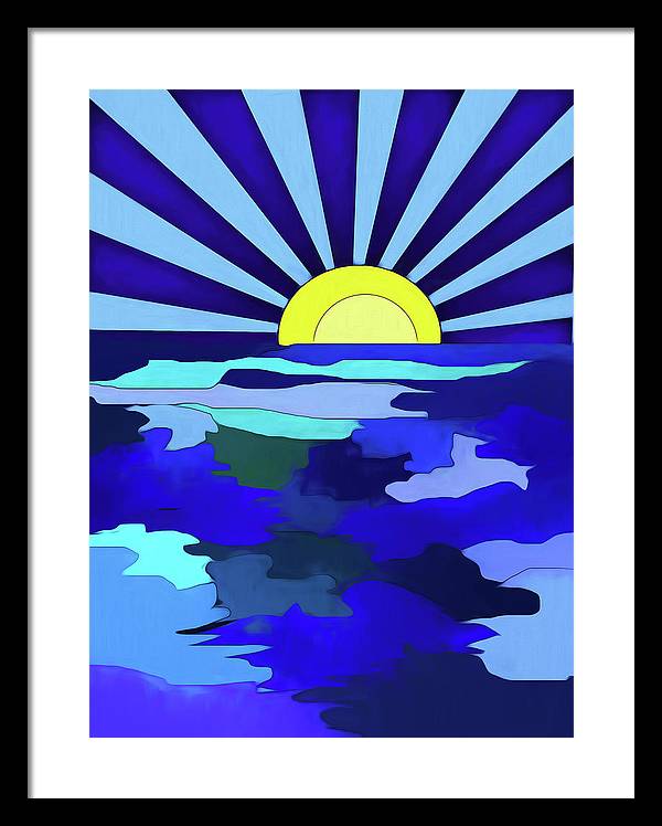 Sunset on The Lake - Framed Print