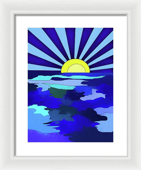 Sunset on The Lake - Framed Print