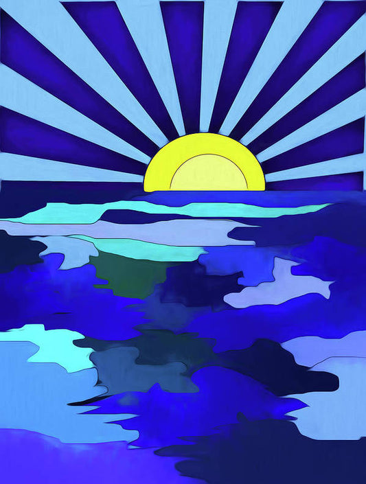 Sunset on The Lake - Art Print