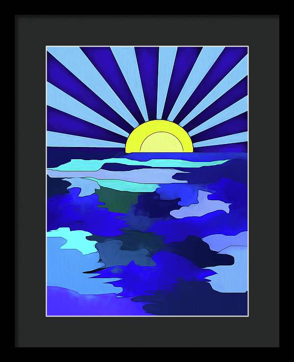 Sunset on The Lake - Framed Print