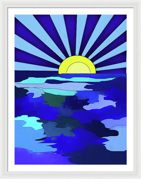 Sunset on The Lake - Framed Print