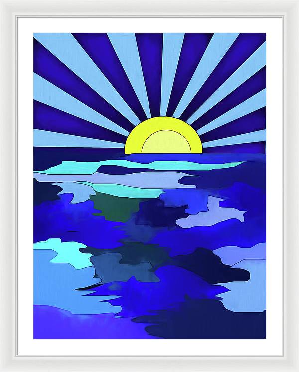 Sunset on The Lake - Framed Print