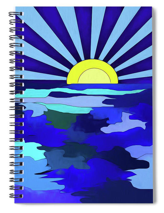 Sunset on The Lake - Spiral Notebook