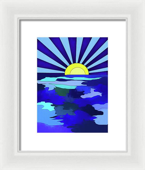 Sunset on The Lake - Framed Print
