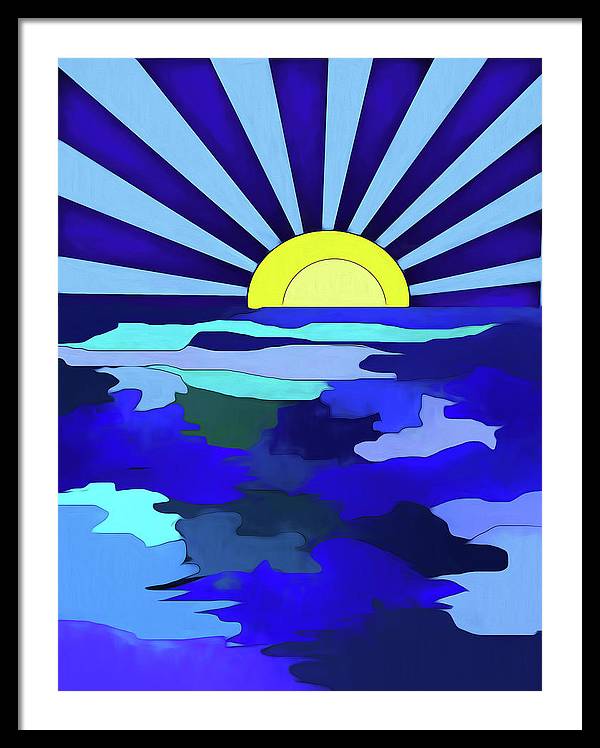 Sunset on The Lake - Framed Print