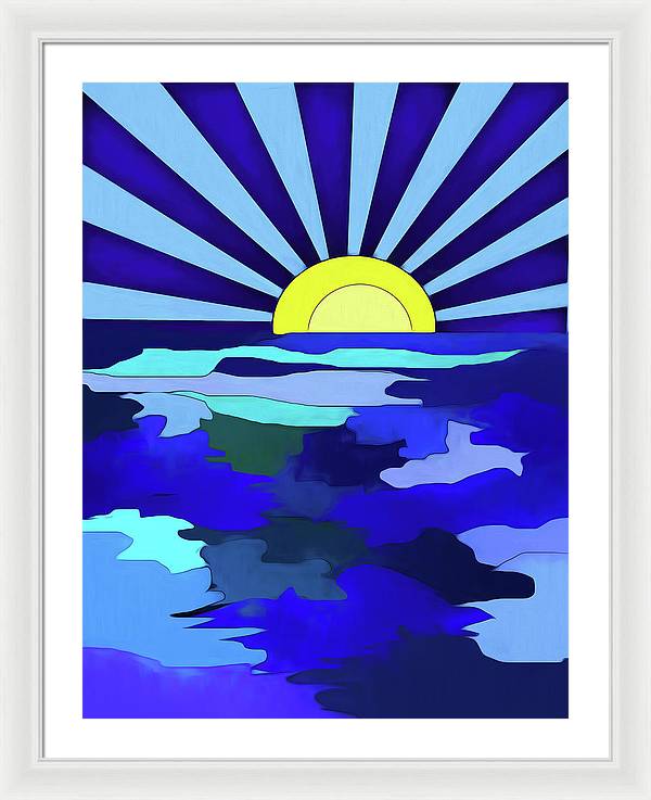 Sunset on The Lake - Framed Print