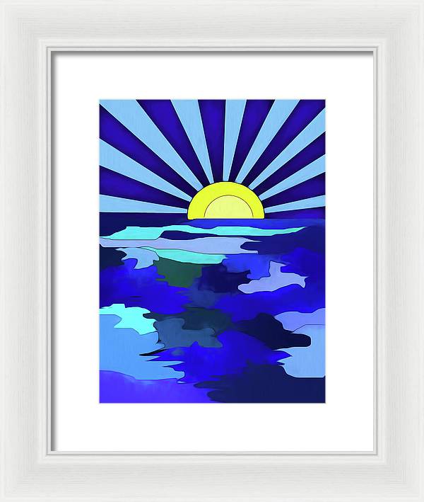 Sunset on The Lake - Framed Print