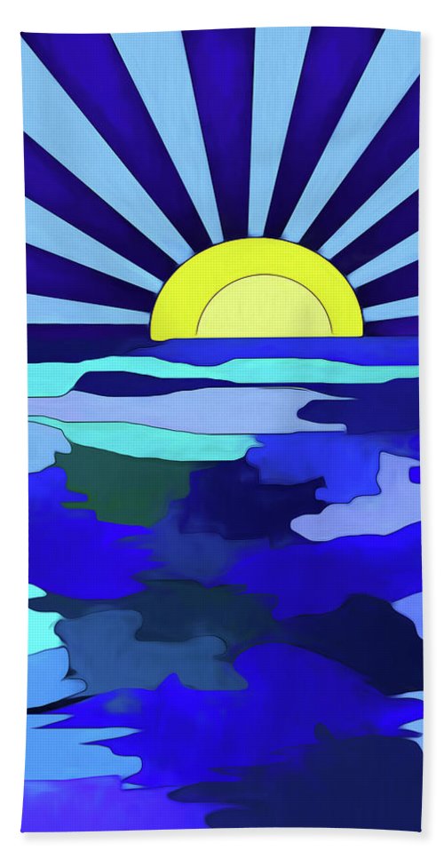 Sunset on The Lake - Beach Towel
