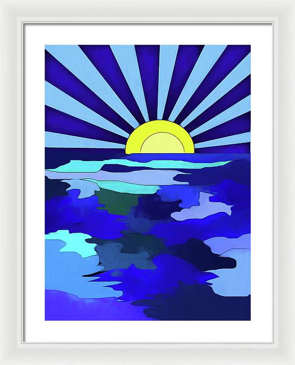 Sunset on The Lake - Framed Print