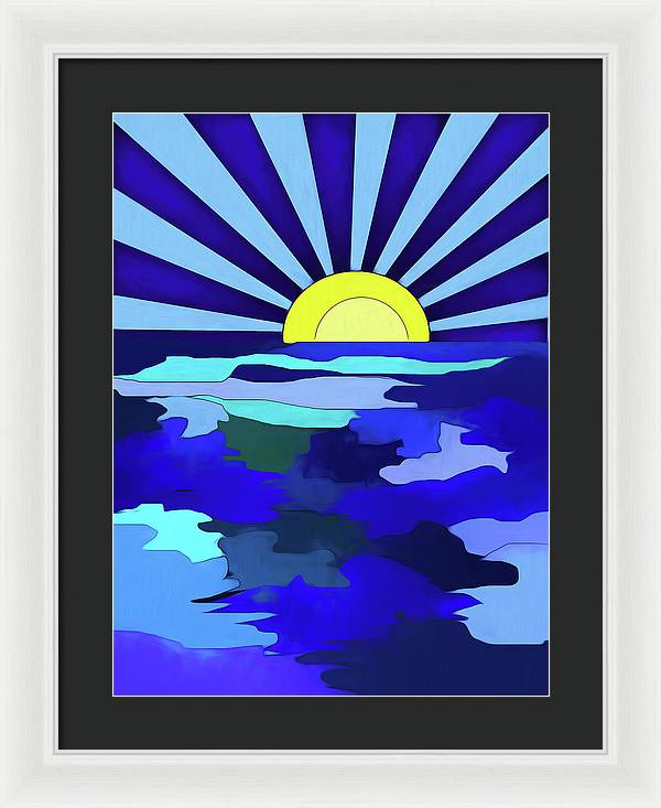 Sunset on The Lake - Framed Print