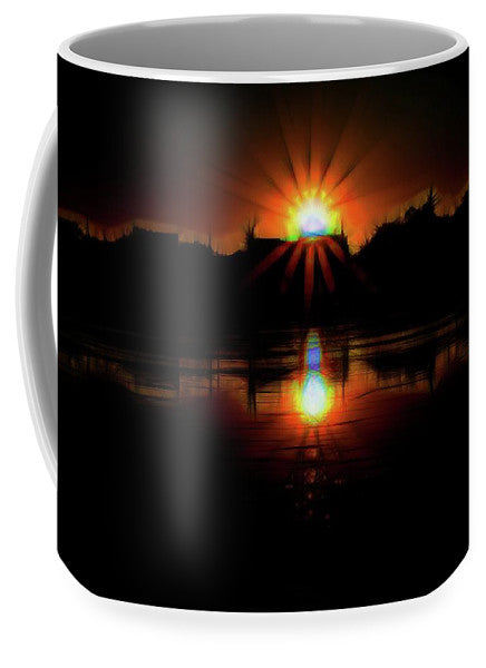 Sunset On The Wisconsin River - Mug