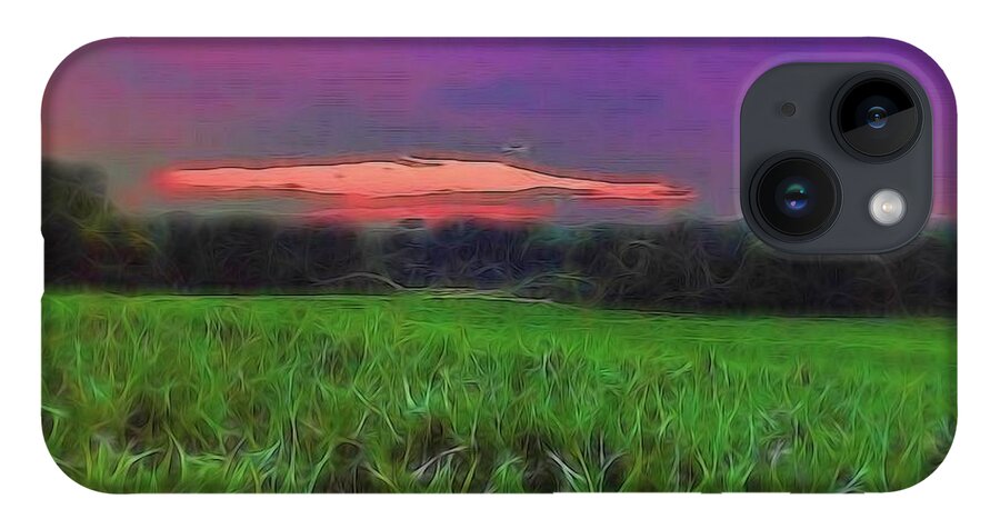 Sunset Over a Cornfield - Phone Case