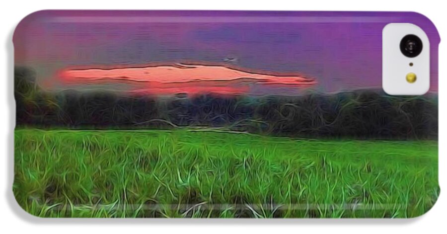 Sunset Over a Cornfield - Phone Case