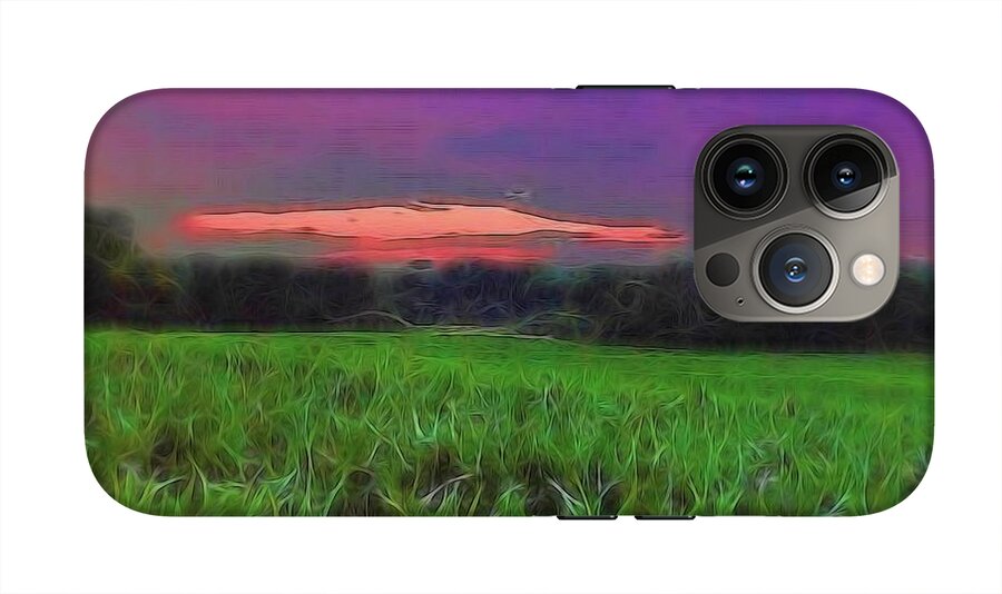 Sunset Over a Cornfield - Phone Case
