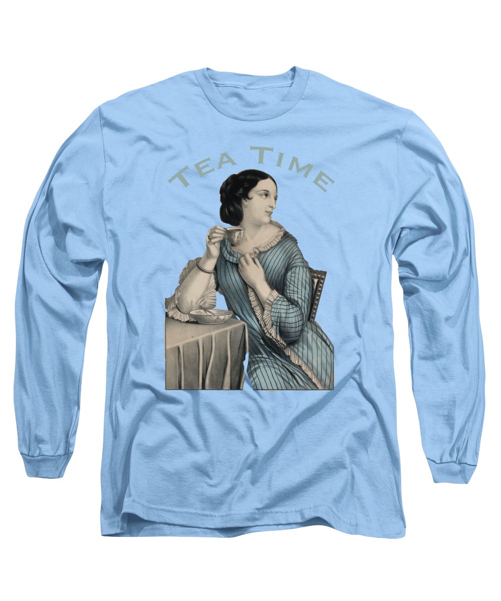 Tea Time Vintage Woman - Long Sleeve T-Shirt