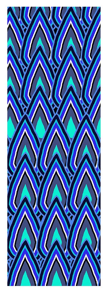 Teardrops In Blue - Yoga Mat