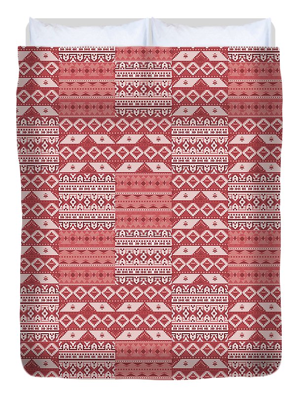 Terra Cotta Southwest Patchwork - Duvet Cover