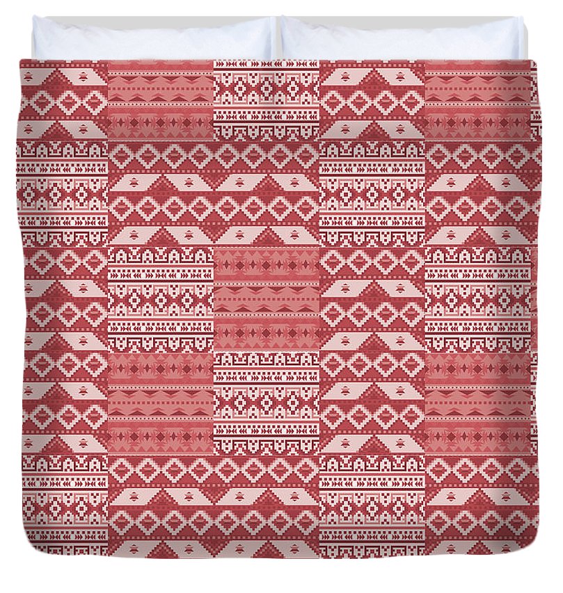 Terra Cotta Southwest Patchwork - Duvet Cover