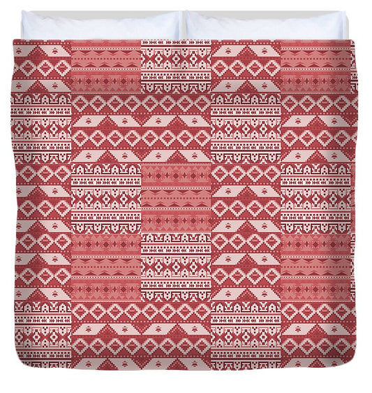 Terra Cotta Southwest Patchwork - Duvet Cover