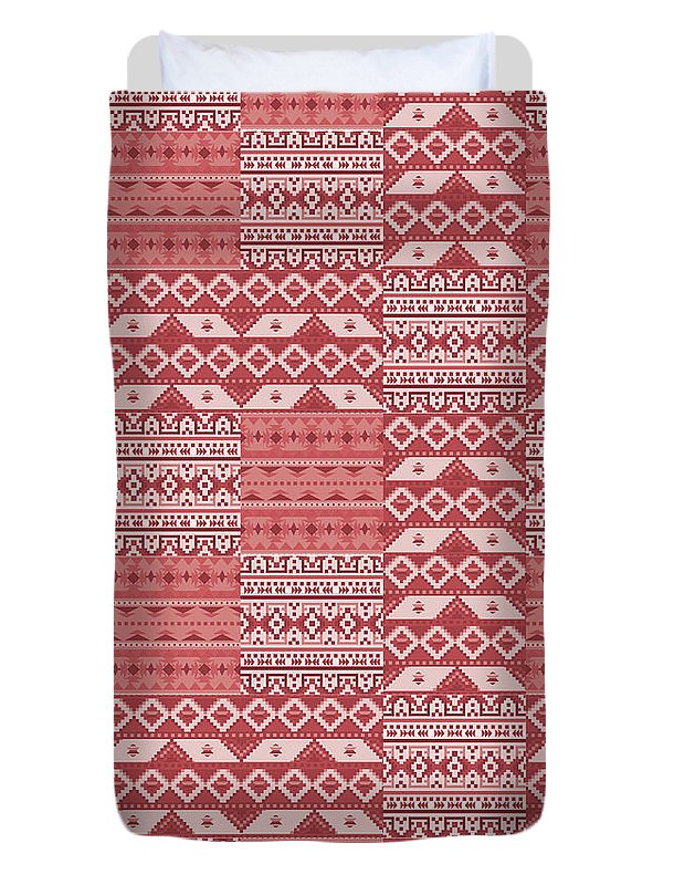 Terra Cotta Southwest Patchwork - Duvet Cover