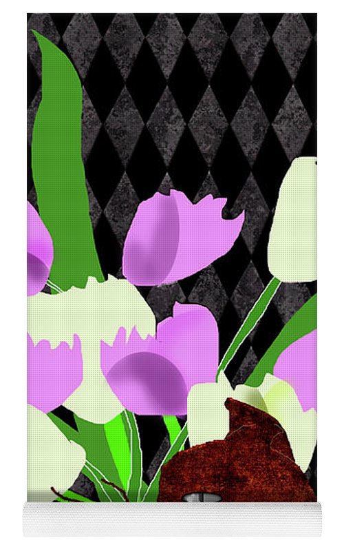 The Cat and The Tulips - Yoga Mat