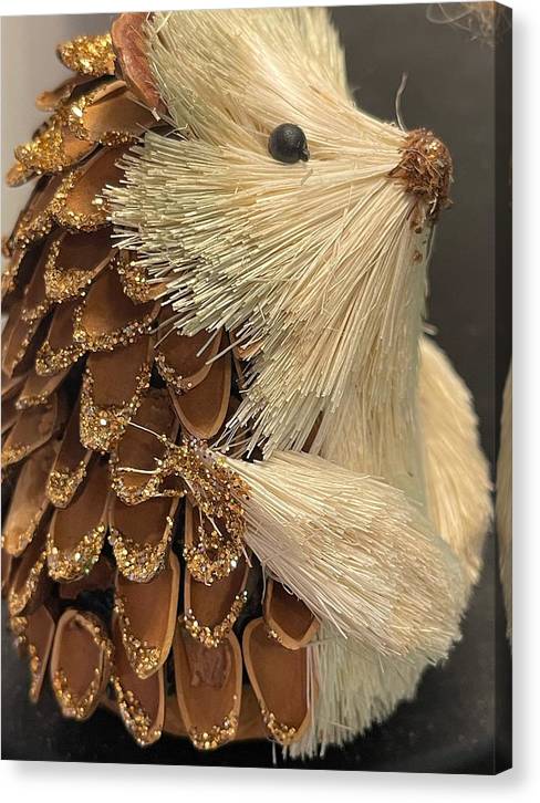 The Hedgehog Ornament - Canvas Print