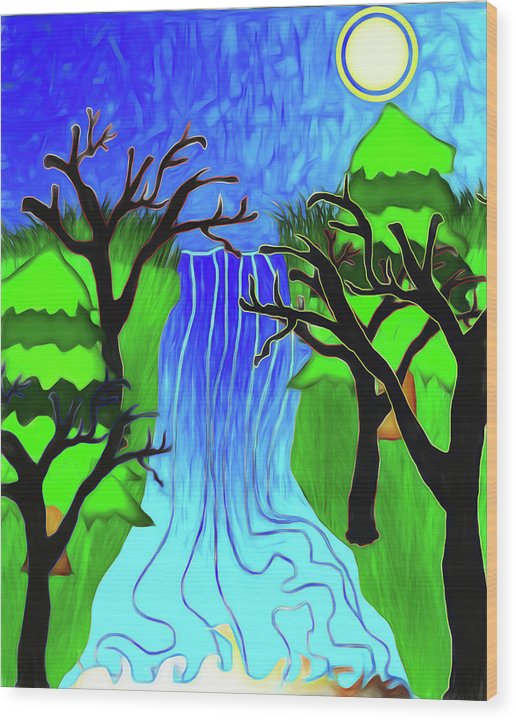 The River - Wood Print