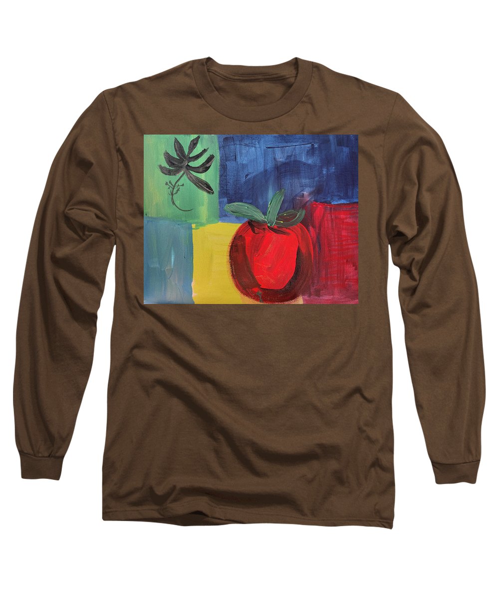 Tomato Basil Abstract - Long Sleeve T-Shirt