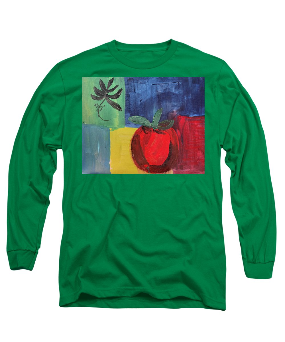 Tomato Basil Abstract - Long Sleeve T-Shirt