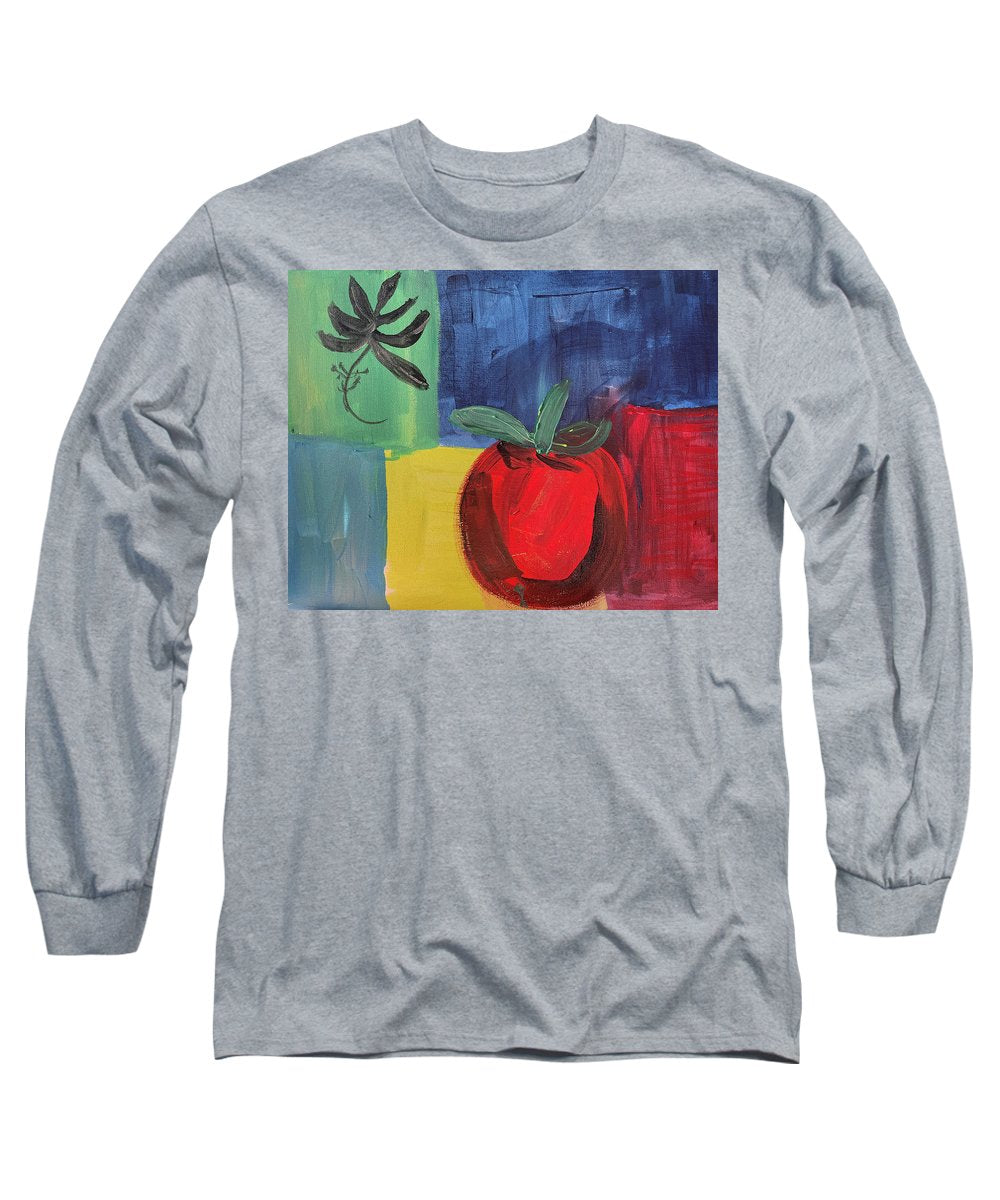 Tomato Basil Abstract - Long Sleeve T-Shirt