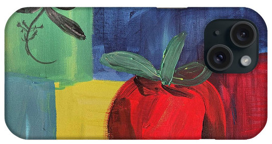 Tomato Basil Abstract - Phone Case